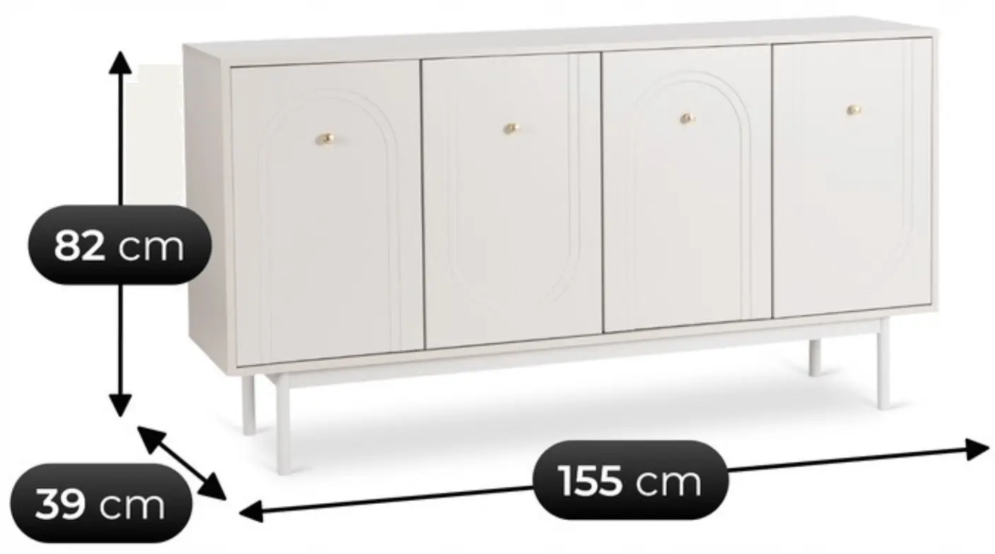 Тумба Mebel Elite Marlen 155 (Cashmere)