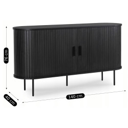 Tumba Mebel Elite Trish 140 (Black) Thumb