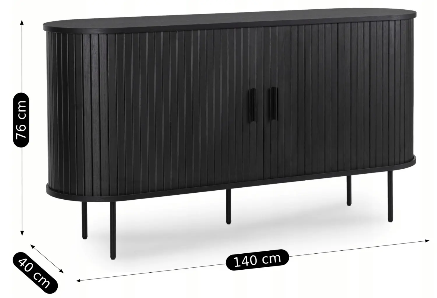 Tumba Mebel Elite Trish 140 (Black)