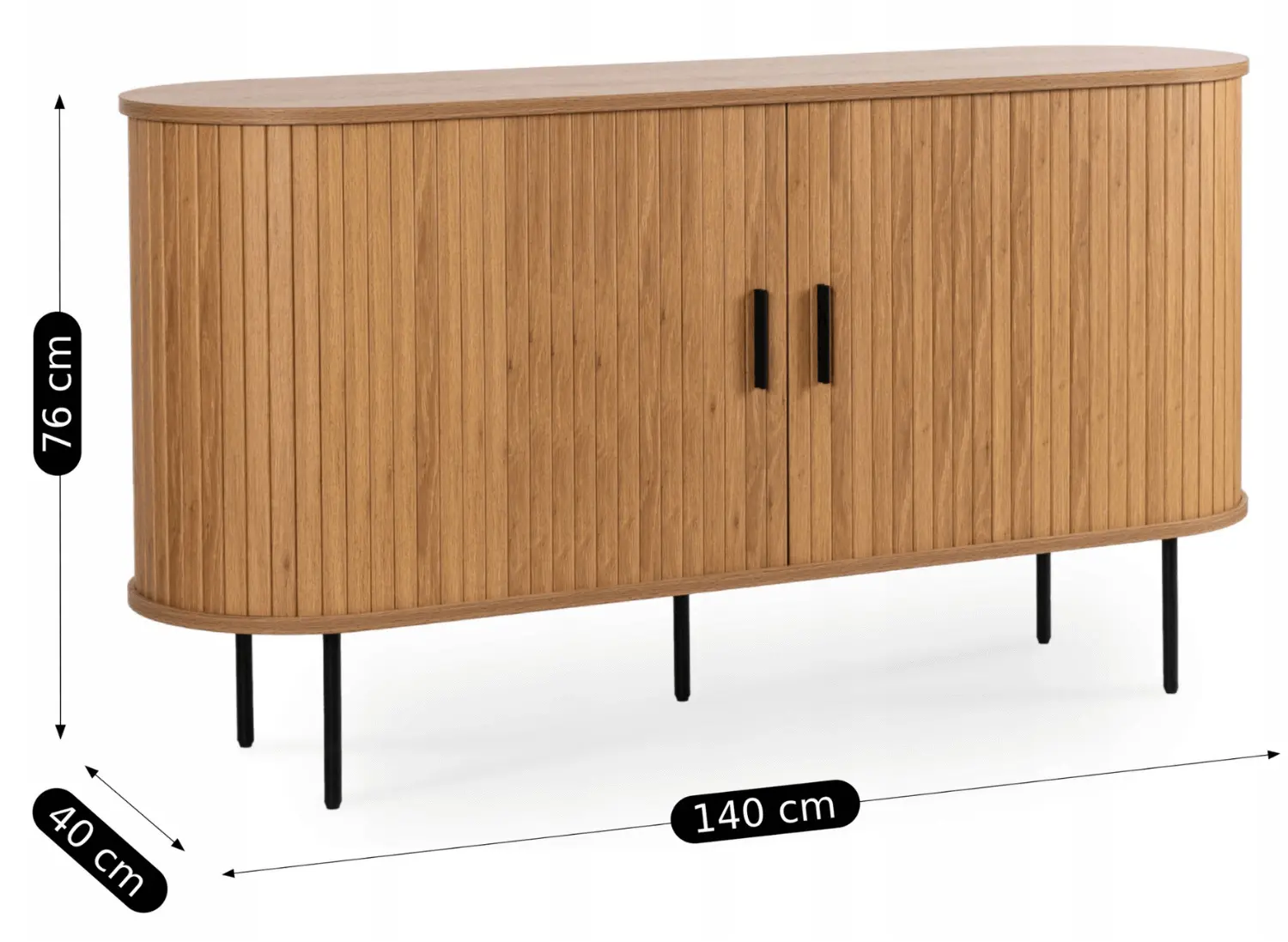 Тумба Mebel Elite Trish 140 (Oak)