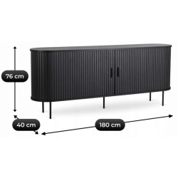 Tumba Mebel Elite Trish 180 (Black) Thumb