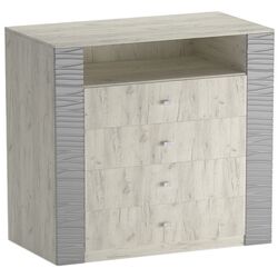 Comoda МЛ-мебель Gamma 20 1000 4S (Craft Oak White)