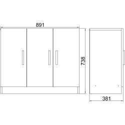 Tumba Mirage Design Vario VO5-W (White) Thumb