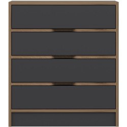 Comoda Mirage Meble Elina 8172 (Anthracite/Walnut) Thumb