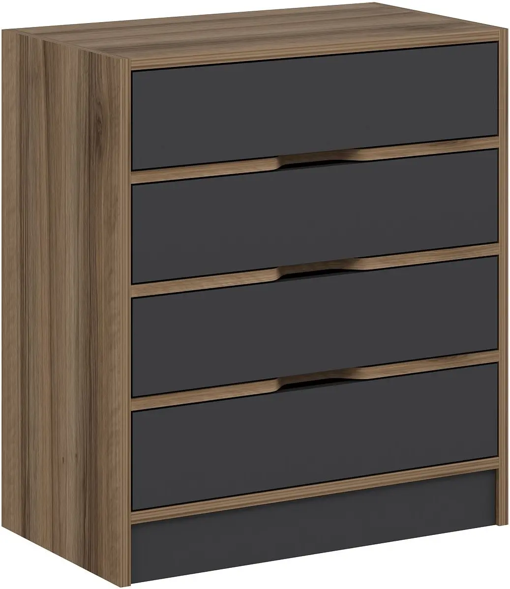 Comoda Mirage Meble Elina 8172 (Anthracite/Walnut)