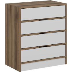 Комод Mirage Meble Elina 8173 (White/Walnut) Thumb