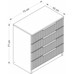 Комод Mirage Meble Kale 7912 (White) Thumb