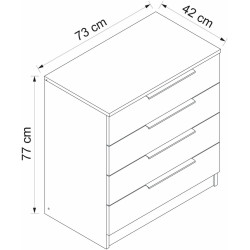 Комод Mirage Meble Kale Plus 7913 (Walnut) Thumb