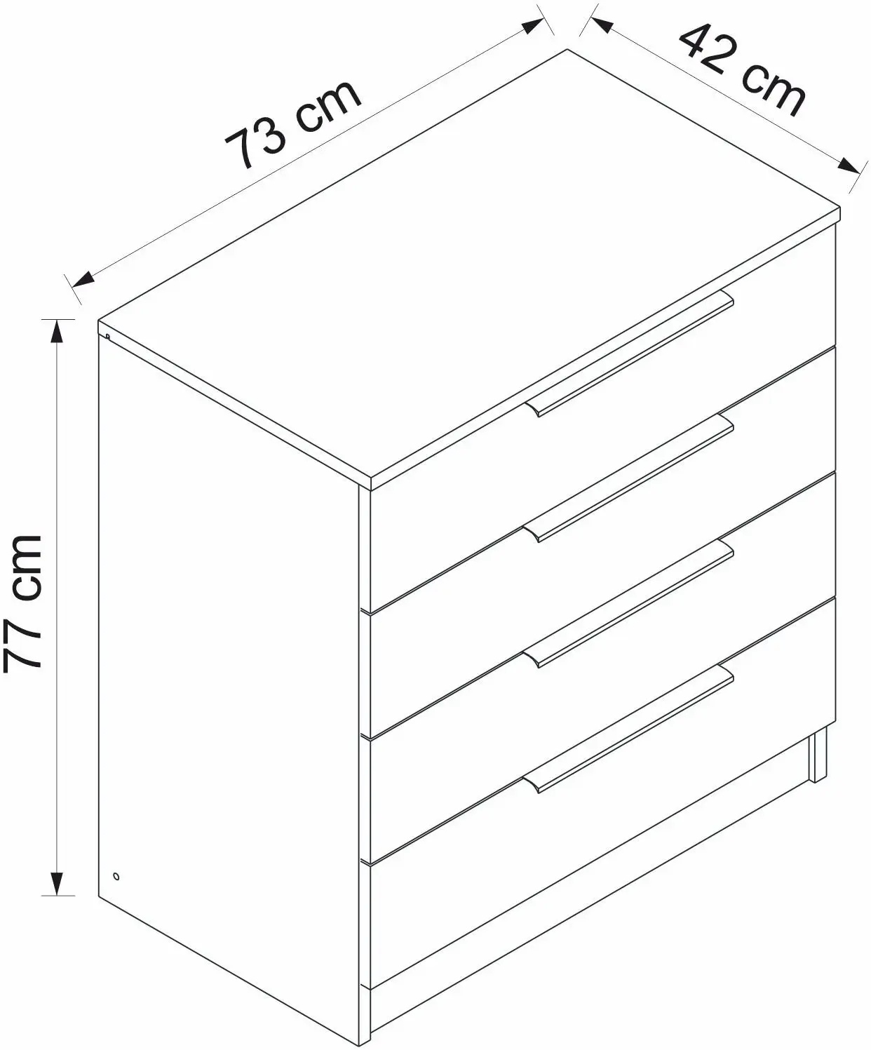 Комод Mirage Meble Kale Plus 7913 (Walnut)