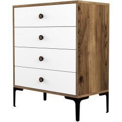 Комод Mirage Meble Lizbon 537 (White/Walnut) Thumb
