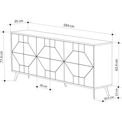Tumba Mirage Meble Dune 183 (Light Mocha) Thumb