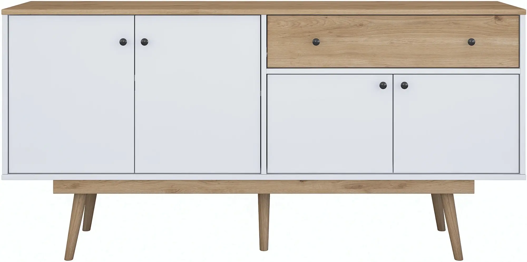 Тумба Mirage Meble GD110 (White/Walnut)