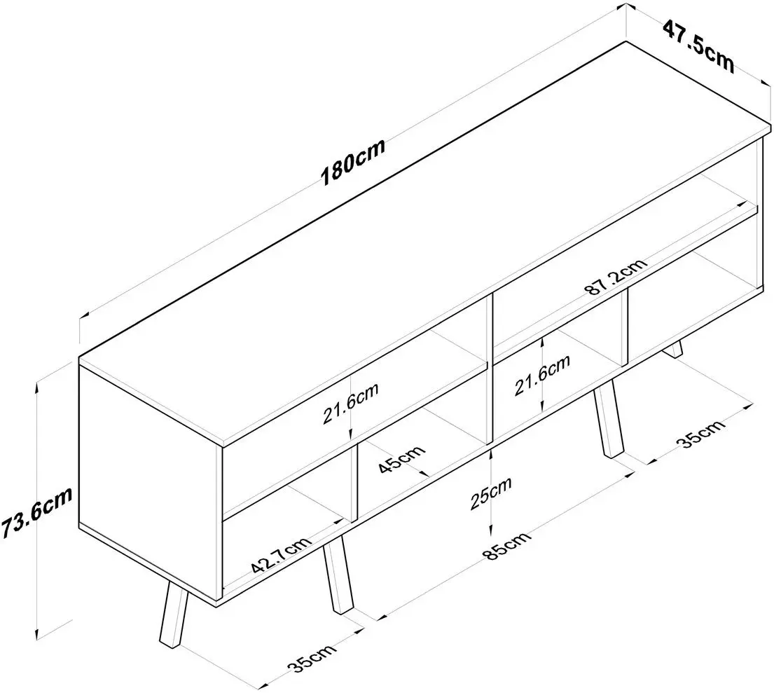 Tumba Mirage Meble GD112 (Hitit Walnut)