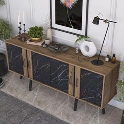 Tumba Mirage Meble GD115 (Hitit Walnut/Black Marble) Thumb