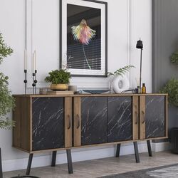 Tumba Mirage Meble GD115 (Hitit Walnut/Black Marble) Thumb