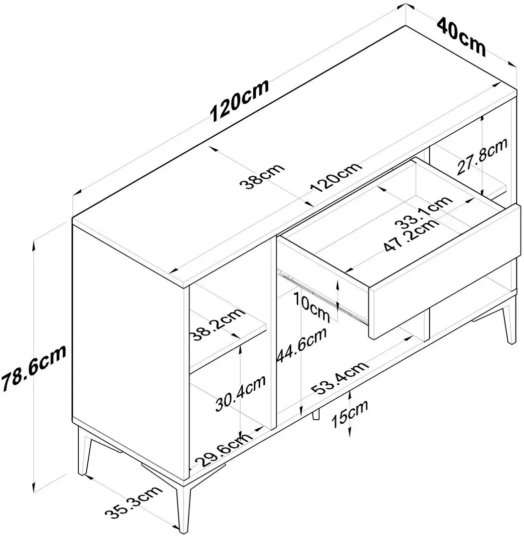 Тумба Mirage Meble JE136 (White)