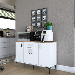 Tumba Mirage Meble JE136 (White/Walnut)