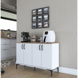 Tumba Mirage Meble JE162 (White/Walnut) Thumb