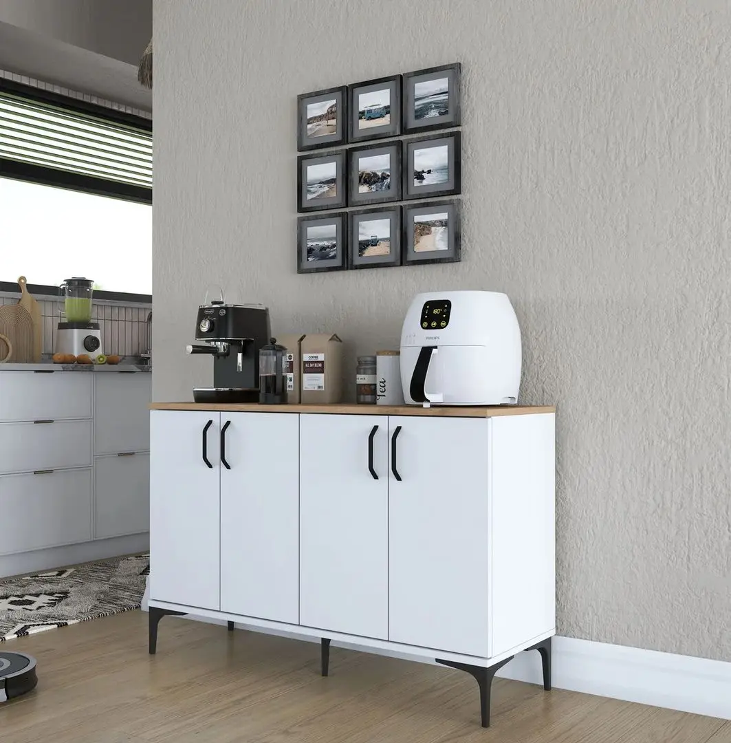 Tumba Mirage Meble JE162 (White/Walnut)