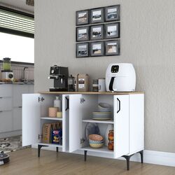 Tumba Mirage Meble JE162 (White/Walnut) Thumb