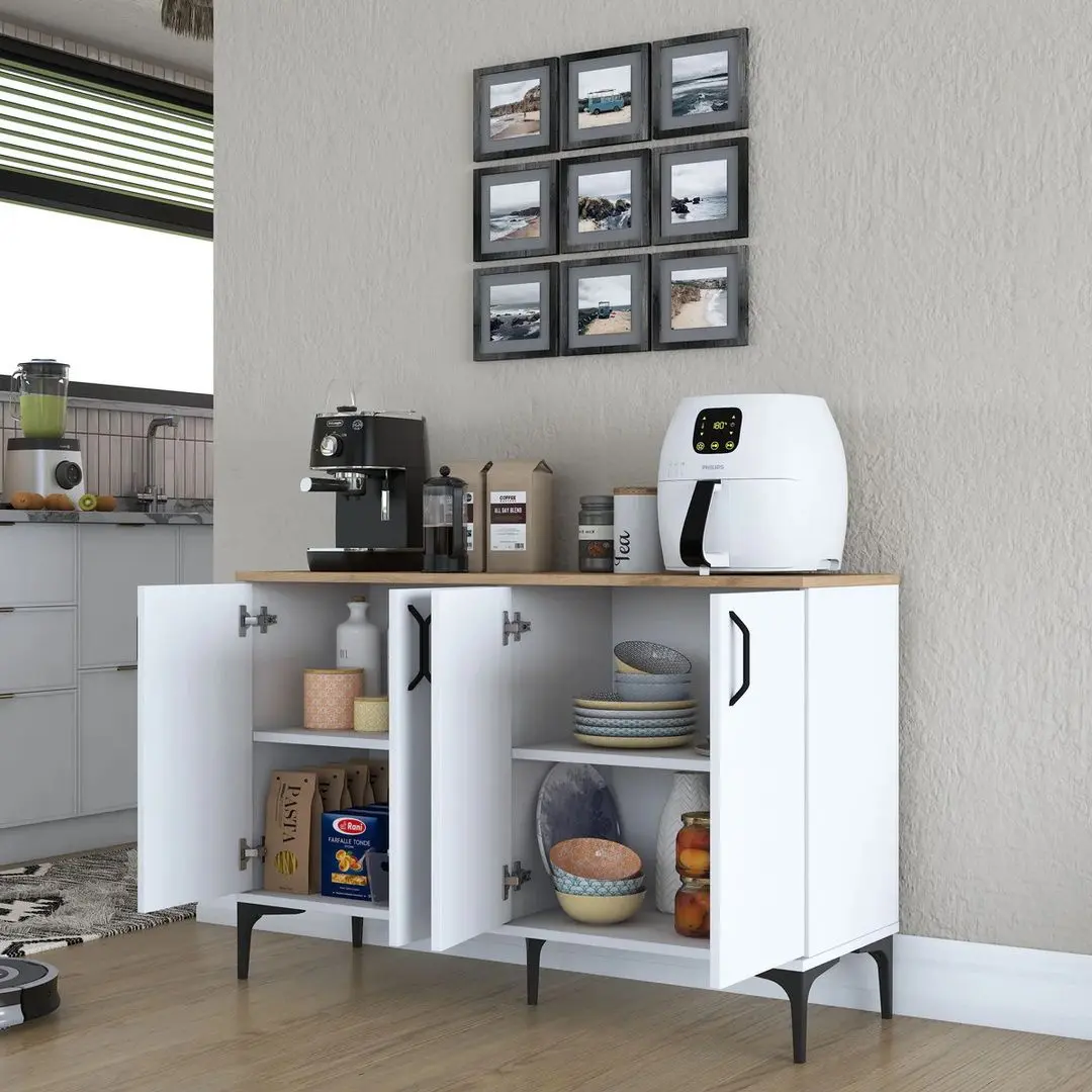 Tumba Mirage Meble JE162 (White/Walnut)