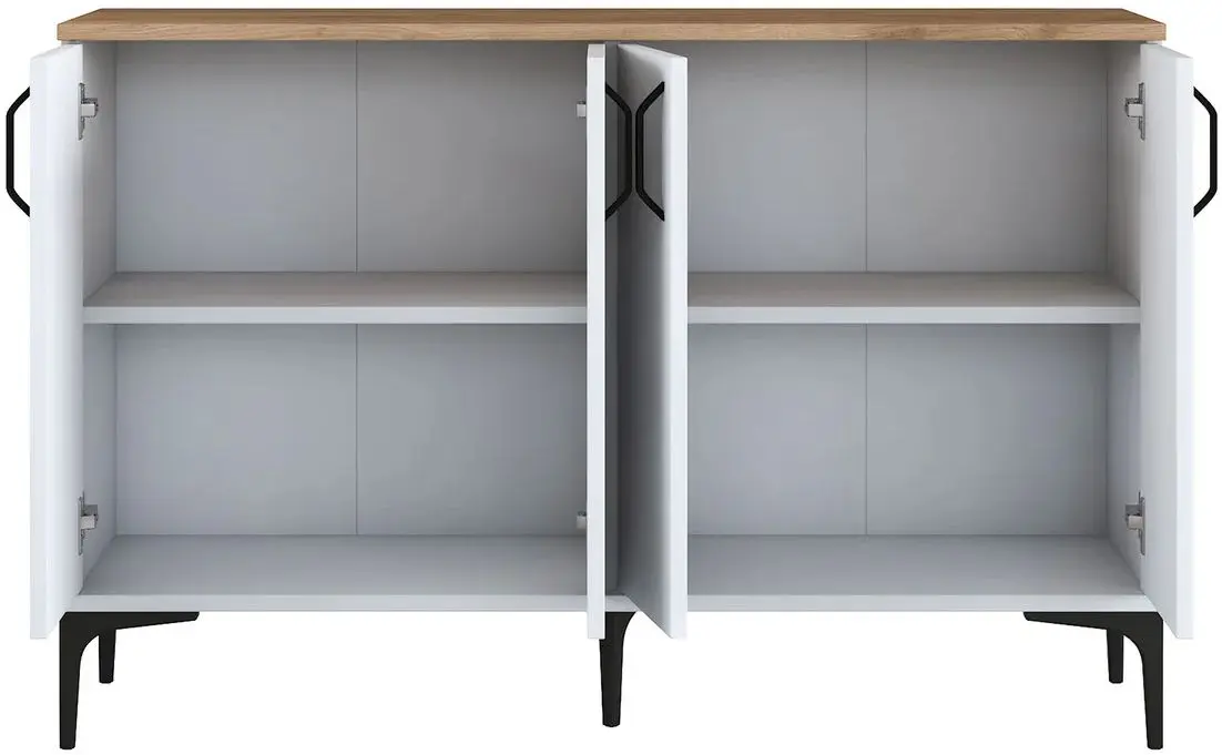 Tumba Mirage Meble JE162 (White/Walnut)