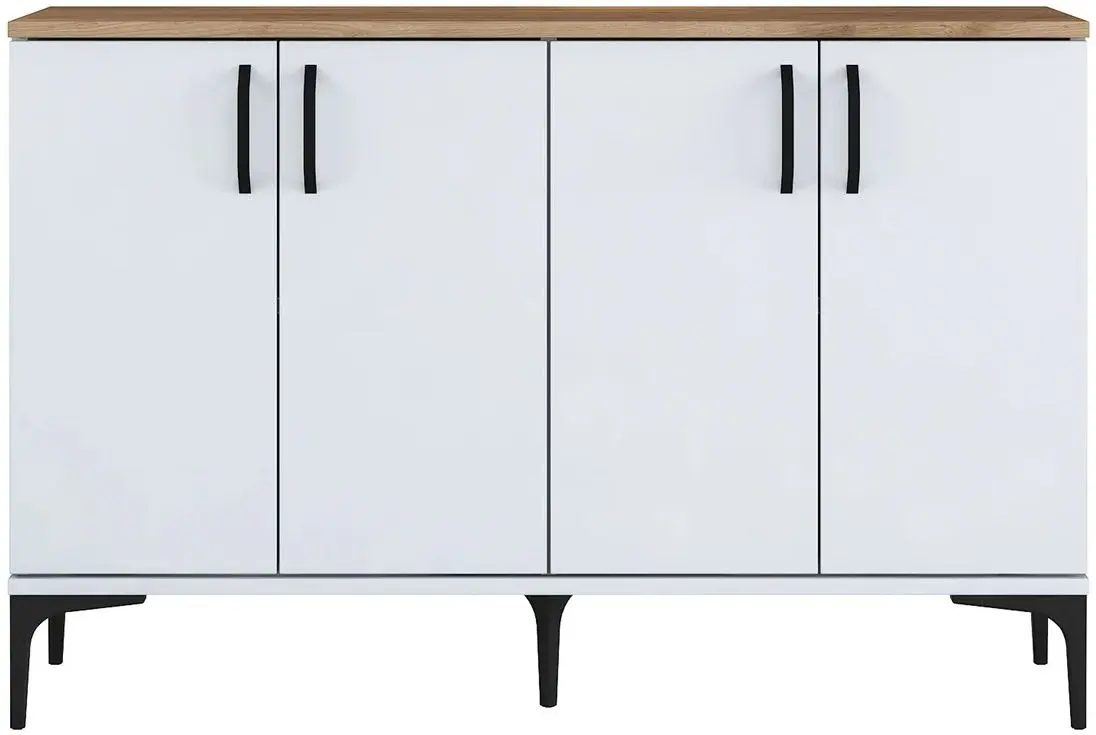 Tumba Mirage Meble JE162 (White/Walnut)