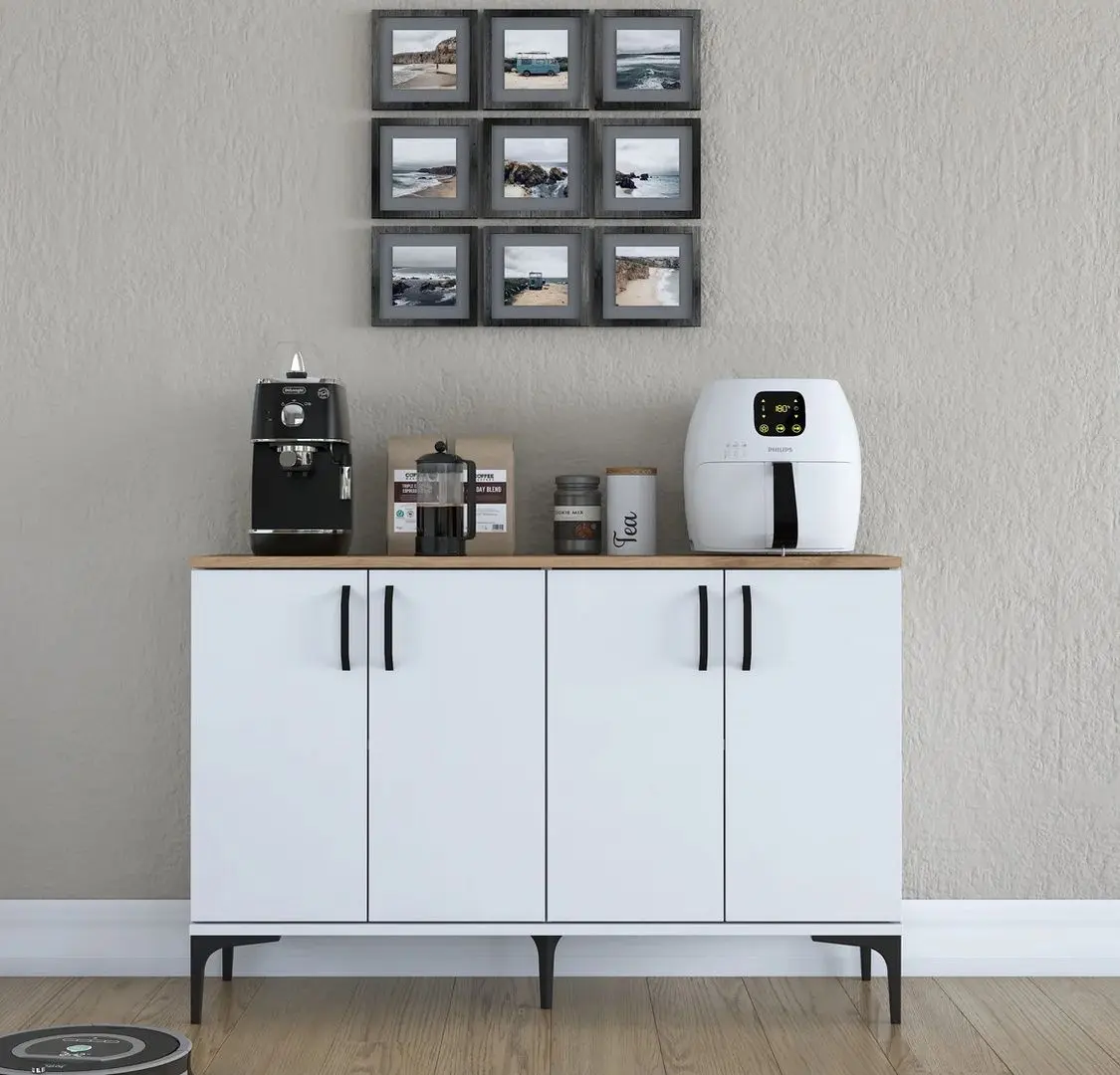 Tumba Mirage Meble JE162 (White/Walnut)