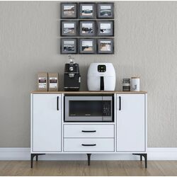 Тумба Mirage Meble JE174 (White/Walnut)