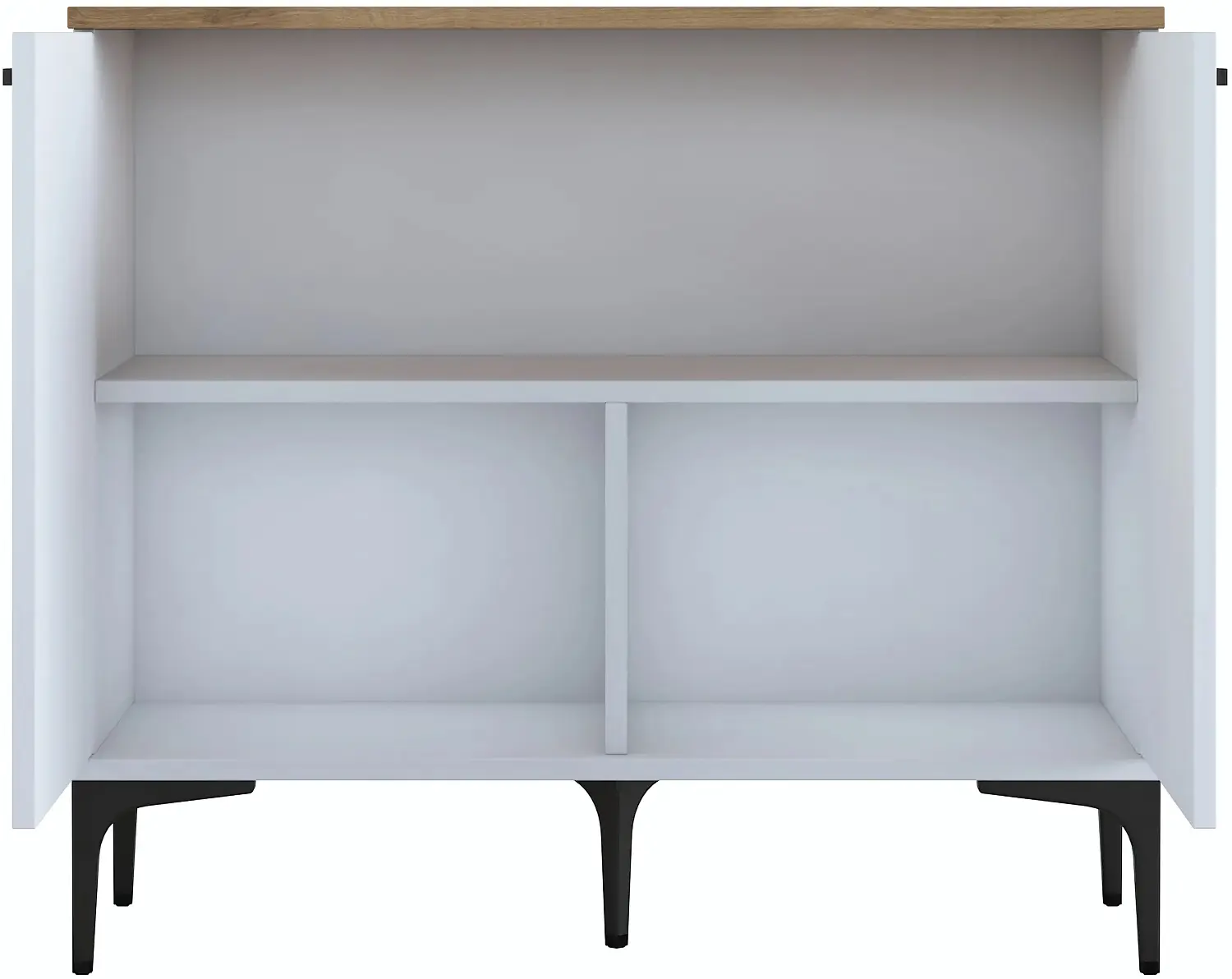 Tumba Mirage Meble JE190 (White/Walnut)