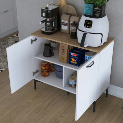 Tumba Mirage Meble JE190 (White/Walnut) Thumb