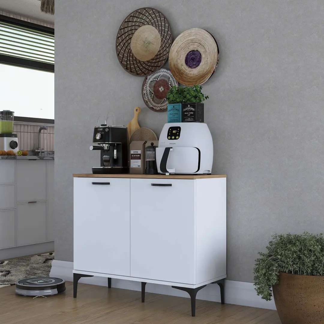 Tumba Mirage Meble JE190 (White/Walnut)