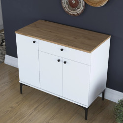 Tumba Mirage Meble JE194 (White/Walnut) Thumb