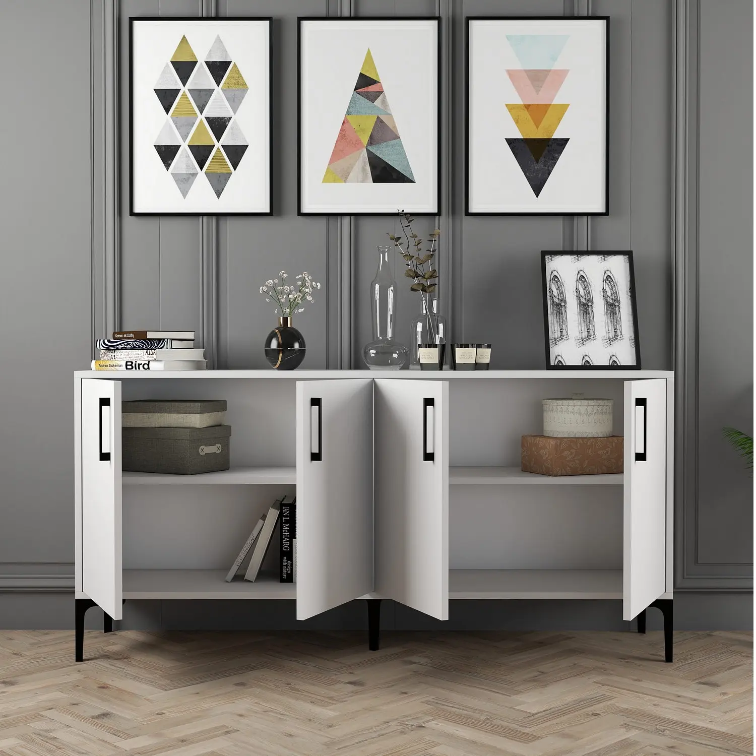 Tumba Mirage Meble Kiev 160 (White)