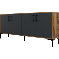 Tumba Mirage Meble Kiev 180 (Anthracite/Walnut) Thumb