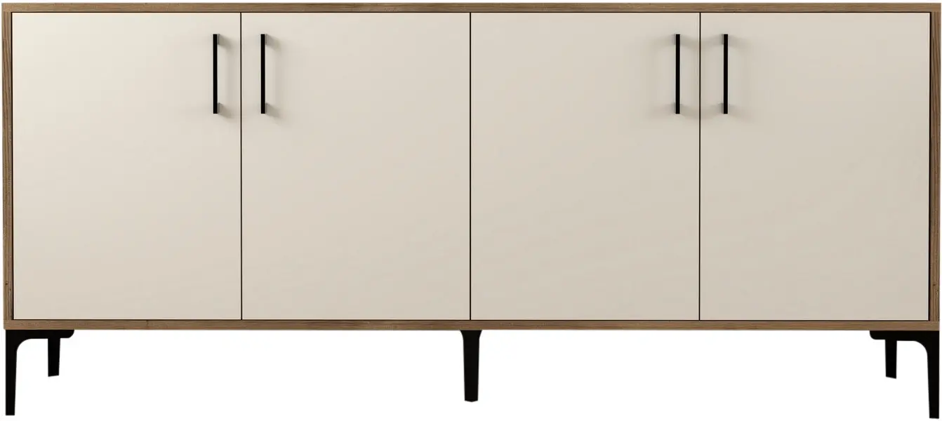 Tumba Mirage Meble Kiev 180 (Cream/Walnut)