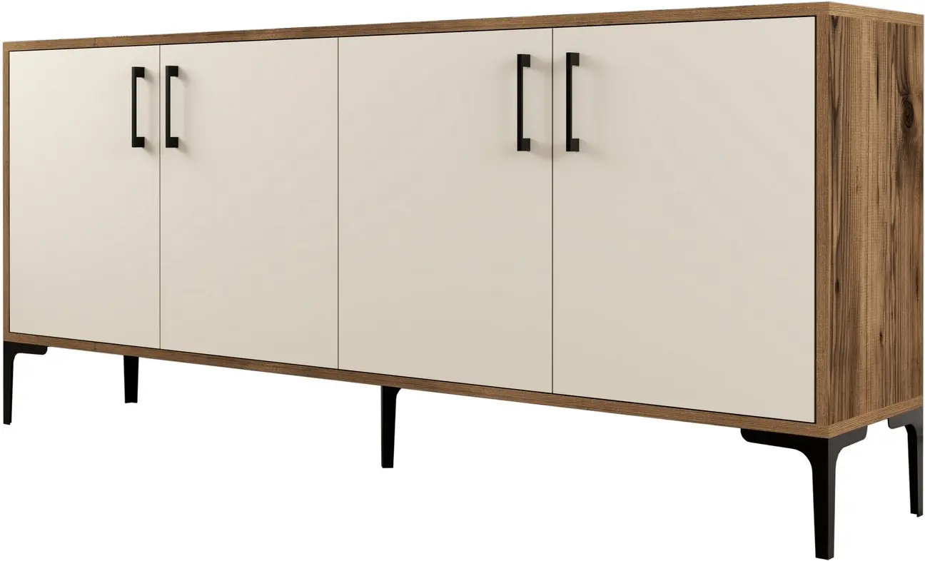 Tumba Mirage Meble Kiev 180 (Cream/Walnut)