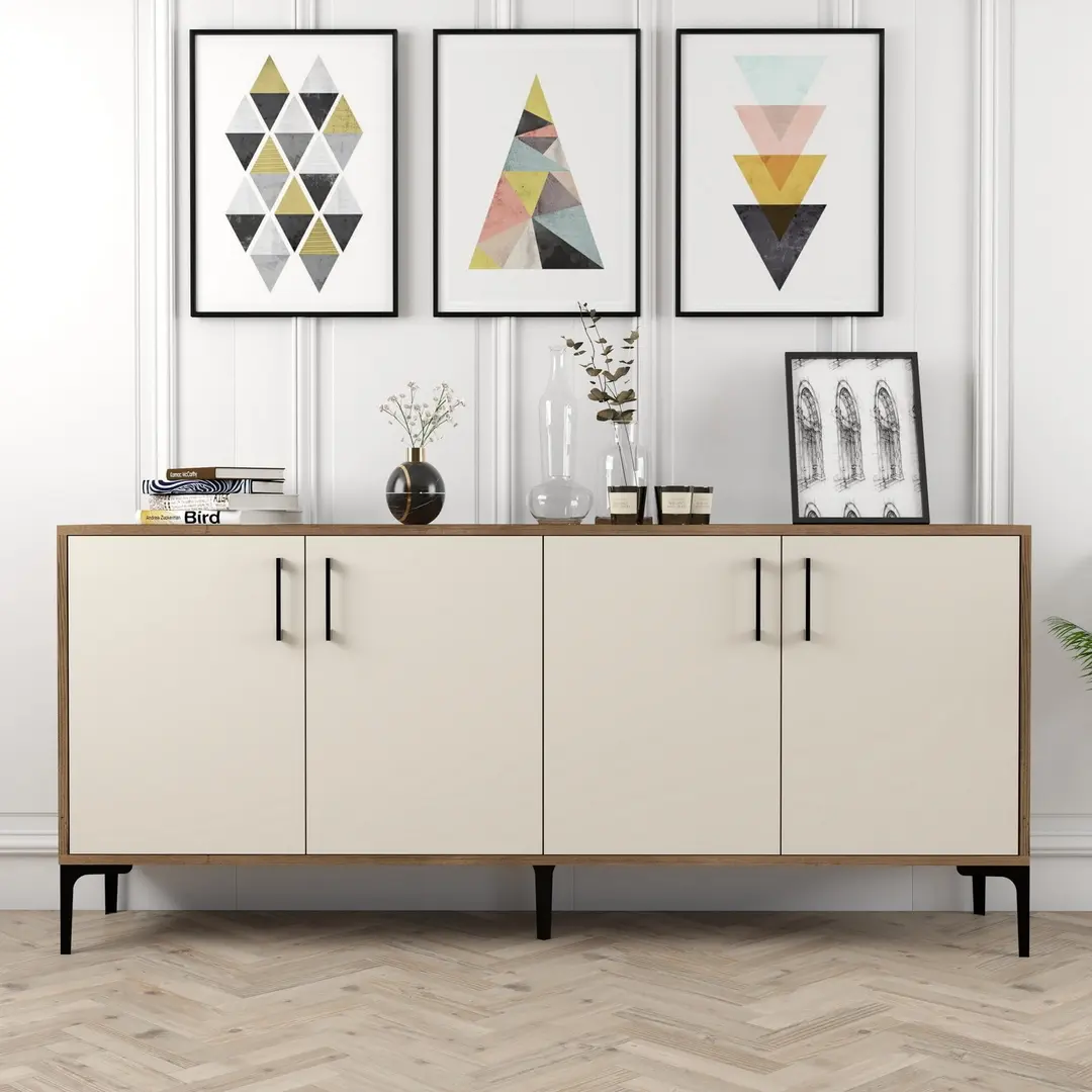 Tumba Mirage Meble Kiev 180 (Cream/Walnut)