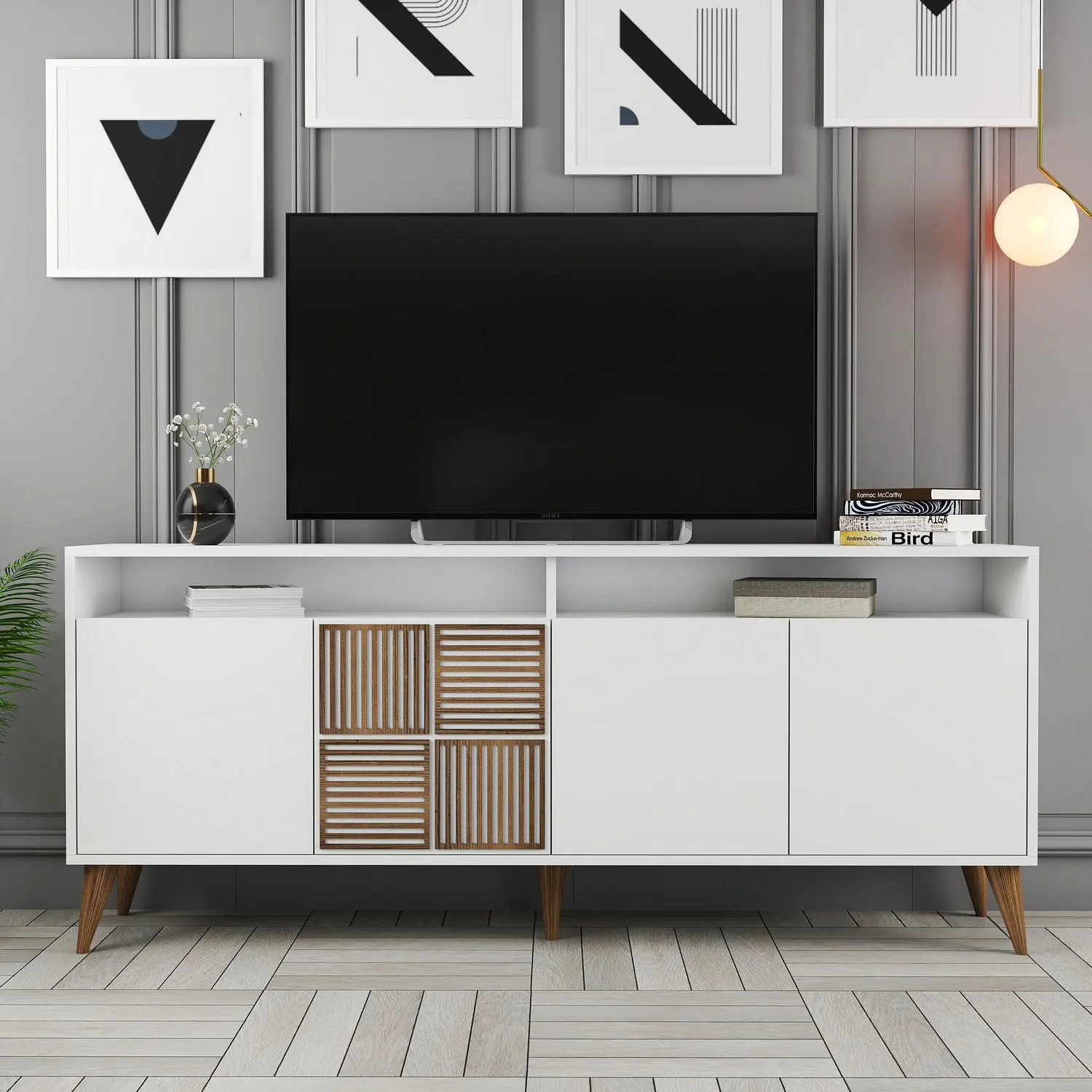 Тумба Mirage Meble Milan 180x79x35 (White)