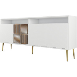 Tumba Mirage Meble Milan 180x79x35 (White/Gold) Thumb