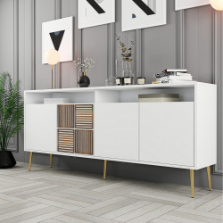 Tumba Mirage Meble Milan 180x79x35 (White/Gold) Thumb