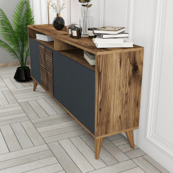 Тумба Mirage Meble Milan 160 (Anthracite/Walnut) Thumb