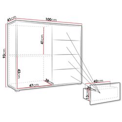 Tumba Mirjan24 Alekto/Gesita K1D4SZ AK01 (White) Thumb