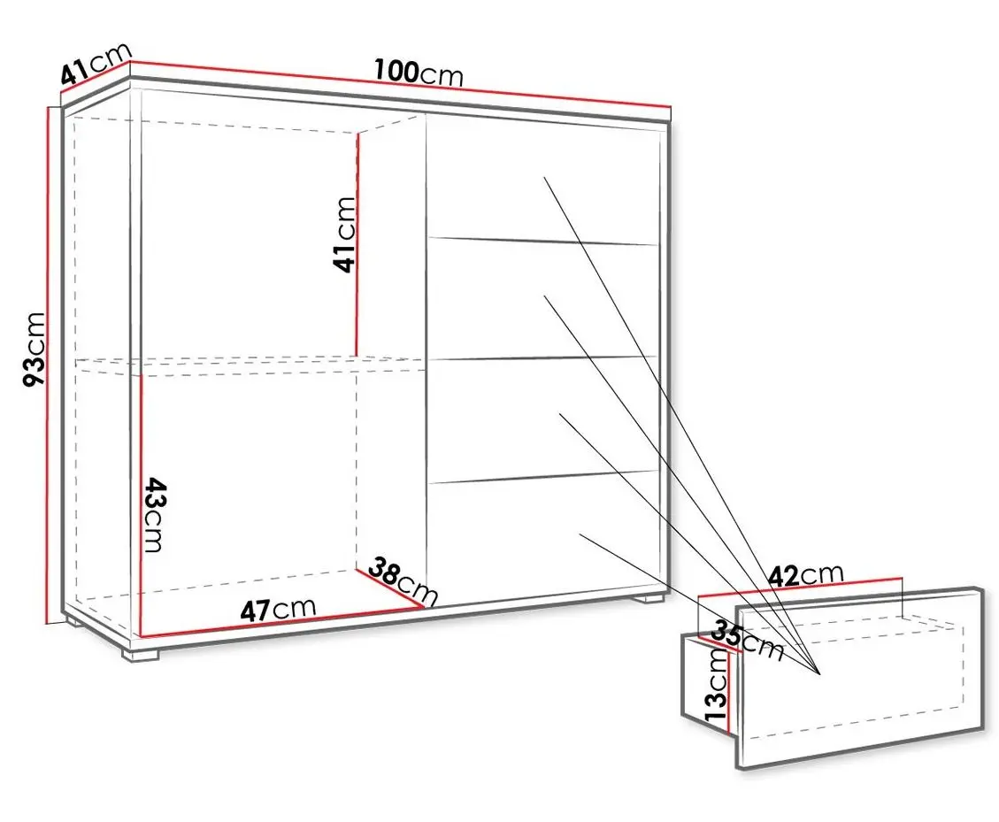 Tumba Mirjan24 Alekto/Gesita K1D4SZ AK01 (White) - 4