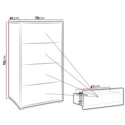 Комод Mirjan24 Alekto/Gesita K4SZ AK04 (White) Thumb