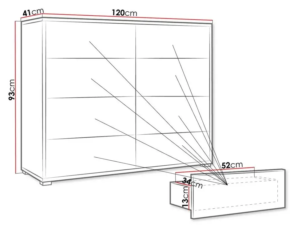 Comoda Mirjan24 Alekto/Gesita K8SZ AK06 (White) - 4