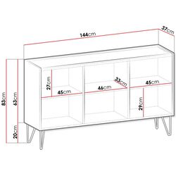 Тумба Mirjan24 Animere AK144/Narine K144 (White/White Marble/Gold) Thumb