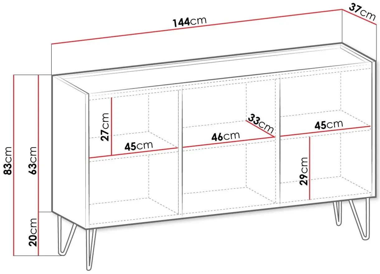 Тумба Mirjan24 Animere AK144/Narine K144 (White/White Marble/Gold)