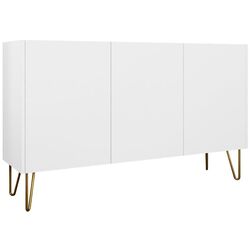 Тумба Mirjan24 Animere AK144/Narine K144 (White/White Marble/Gold) Thumb