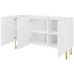 Тумба Mirjan24 Animere AK144/Narine K144 (White/White Marble/Gold) Thumb